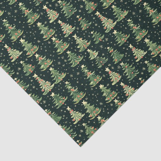 Papier Mousseline Noël Motif sans ambages (Détail)