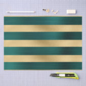 Papier Mousseline Noël Motif Turquoise  (Artisanat)