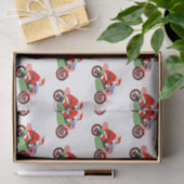 Papier Mousseline Noël moto (Cadeau)