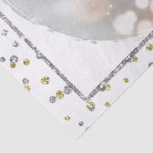 Papier Mousseline Noël Nouvel An Lapin d'hiver (Détail)