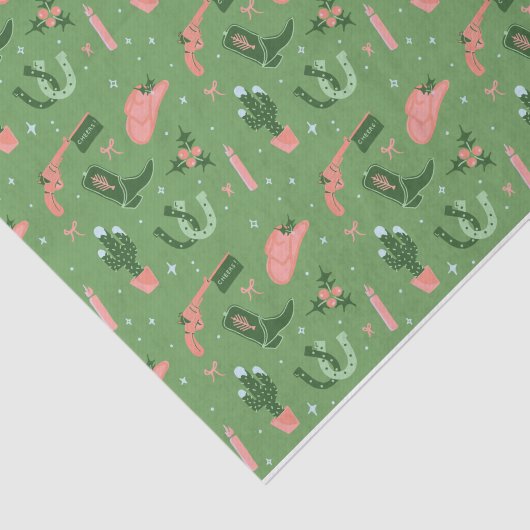 Papier Mousseline Noël occidental (Détail)