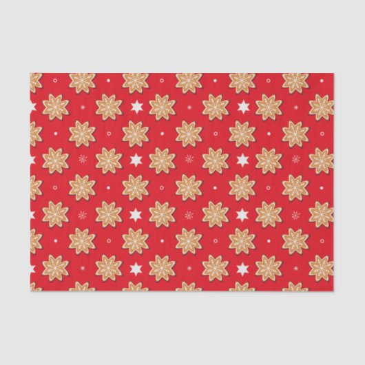 Papier Mousseline Noël Pain d'épice de neige Cookies (Recto)