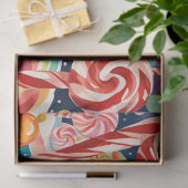 Papier Mousseline Noël pain d'épices maisons papier de tissu (Cadeau)