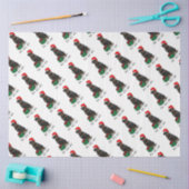 Papier Mousseline Noël Père Noël Casquette Rottweiler Chien Drôle (Artisanat)