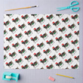 Papier Mousseline Noël Père Noël Dachshund (S noir & tan) Drôle (Artisanat)