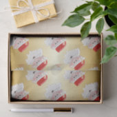 Papier Mousseline Noël père Noël Design (Cadeau)