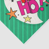 Papier Mousseline Noël Père Noël "Ho Ho Ho Ho" (Détail)