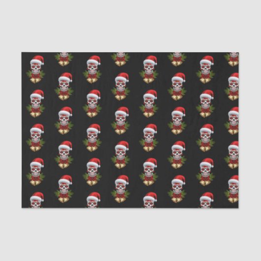 Papier Mousseline Noël Père Noël Jour Du Crâne Sugar Morts (Recto)