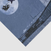 Papier Mousseline Noël père Noël, Sleigh, F-16 Jets et Red Biplane (Détail)