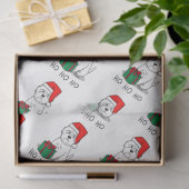 Papier Mousseline Noël Père Noël West Highland White Terrier Westie (Cadeau)