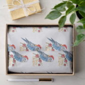 Papier Mousseline Noël Perruche (Cadeau)