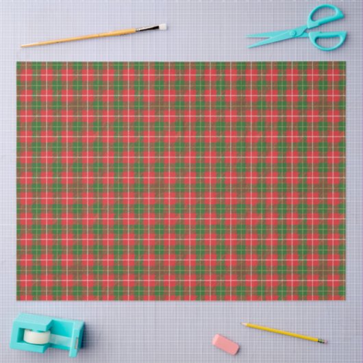 Papier Mousseline Noël Plaid 3 (Artisanat)