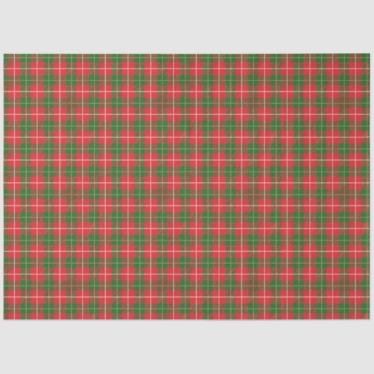 Papier Mousseline Noël Plaid 3 (Recto)