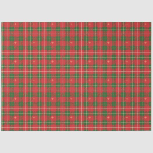 Papier Mousseline Noël Plaid 6 (Recto)