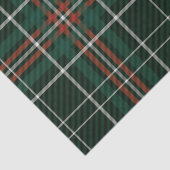 Papier Mousseline Noël Plaid Red Green White Simple Motif (Détail)