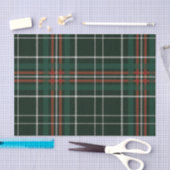 Papier Mousseline Noël Plaid Red Green White Simple Motif (Artisanat)