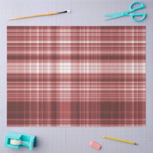 Papier Mousseline Noël Plaid Series Design 11 (Artisanat)