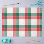 Papier Mousseline Noël Plaid Series Design 7 (Artisanat)