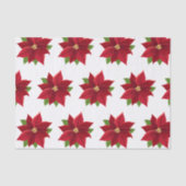 Papier Mousseline Noël Poinsettia (Recto)