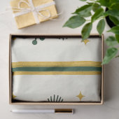 Papier Mousseline Noël Poinsettia et Sucre de canne (Cadeau)