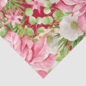 Papier Mousseline Noël Poinsettia Fête Florale (Détail)