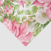 Papier Mousseline Noël Poinsettia Fête Florale (Détail)