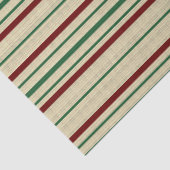 Papier Mousseline Noël rayé (Détail)
