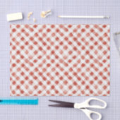 Papier Mousseline Noël Rayures Carreaux Rouges Blancs (Artisanat)