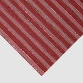 Papier Mousseline Noël Rayures Rouges (Détail)