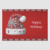 Papier Mousseline Noël Red Santa Hat (Recto)