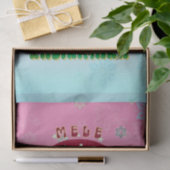 Papier Mousseline Noël rétro, Mele Kalikimaka Hula Dancer (Cadeau)