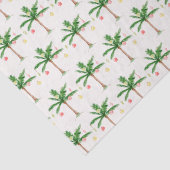 Papier Mousseline Noël rétro Palm Tree en juillet Fête d'été (Détail)