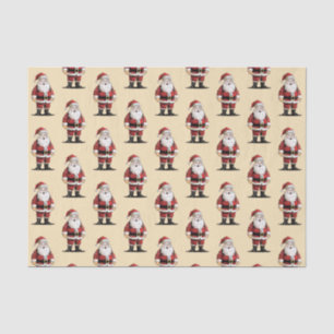 Papier Mousseline Noël Retro Père Noël