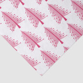 Papier Mousseline Noël rose (Détail)