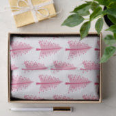 Papier Mousseline Noël rose (Cadeau)