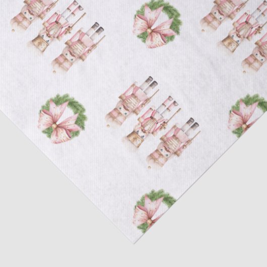 Papier Mousseline Noël rose Nutcracker (Détail)