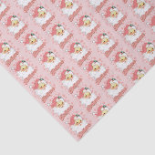 Papier Mousseline Noël rose Père Noël Holiday (Détail)