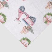 Papier Mousseline Noël rose Vespa Shopping (Détail)
