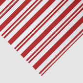 Papier Mousseline Noël rouge et blanc rayé (Détail)