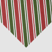 Papier Mousseline Noël rouge et vert  (Détail)