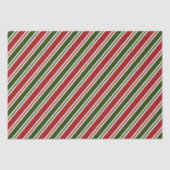 Papier Mousseline Noël rouge et vert  (Recto)