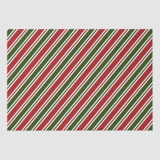 Papier Mousseline Noël rouge et vert  (Recto)