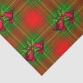 Papier Mousseline Noël rouge et vert (Détail)