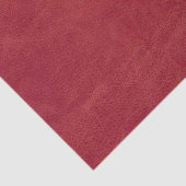 Papier Mousseline Noël Rouge Faux Cuir Texture (Détail)