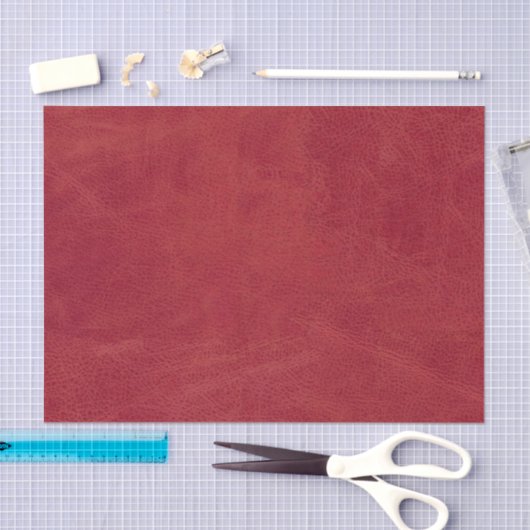 Papier Mousseline Noël Rouge Faux Cuir Texture (Artisanat)