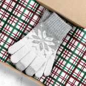 Papier Mousseline Noël Rouge Vert Plaid Classique