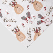 Papier Mousseline Noël Rudolph et Mittens (Détail)