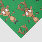 Papier Mousseline Noël Rudolph Red Nez Reindeer (Détail)