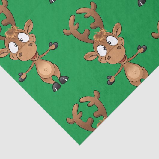 Papier Mousseline Noël Rudolph Red Nez Reindeer (Détail)