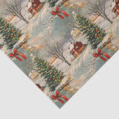 Papier Mousseline Noël rustique vintage (Détail)